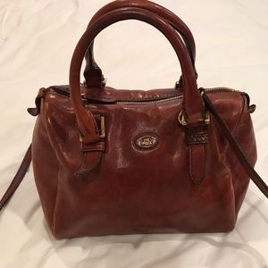 Brown Genuine Leather Cross Body Bag